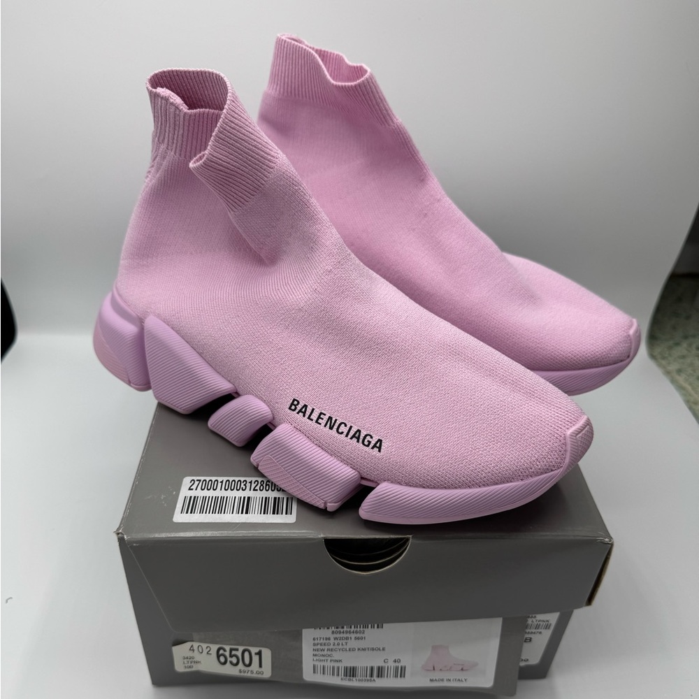 Balenciaga Speed 2.0 Light Pink Size 40